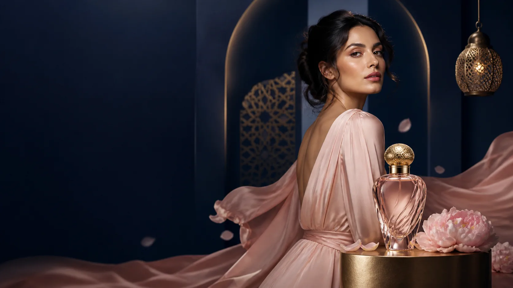 MADANI rose fragrance campaign